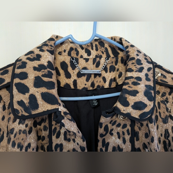 WHBM Leopard Print Women's Jacket Size 6 - Picture 8 of 10